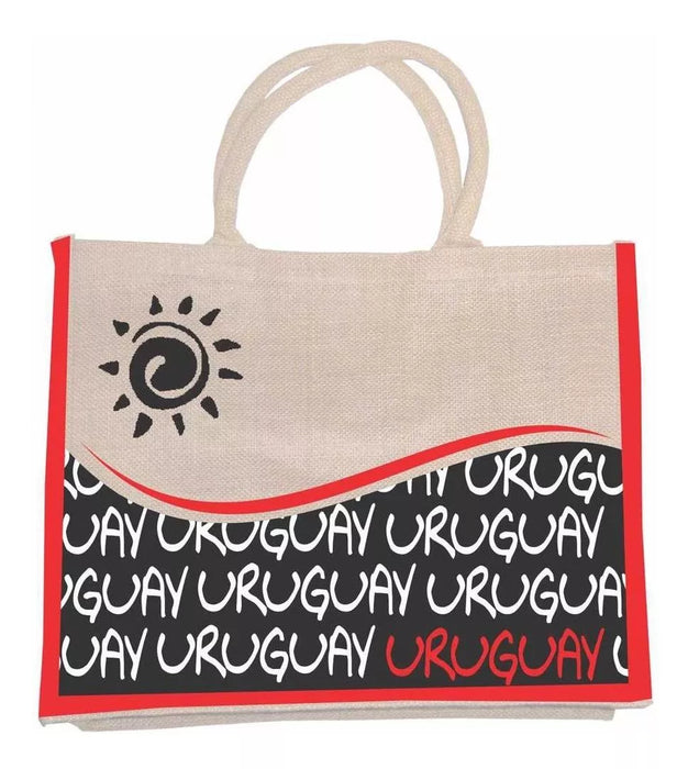 Uruguay Quality Jute Bag with Beautiful Designs - Eco-Friendly Fashion Accessory