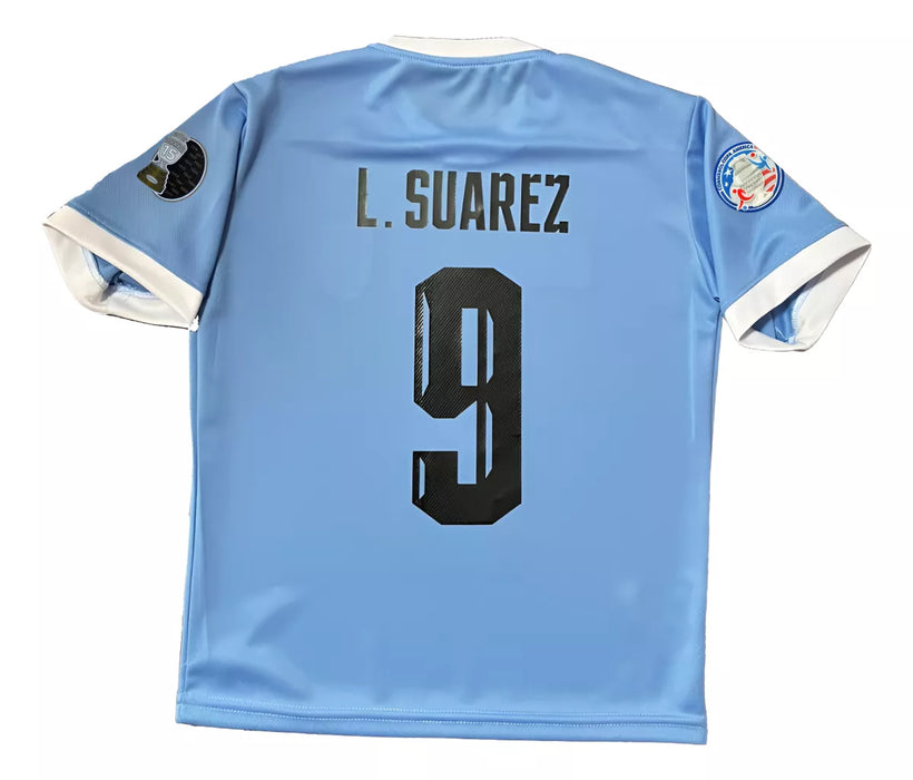 Uruguay Copa América USA 2024 Luis Suarez 9 T-Shirt - Official Soccer Merchandise