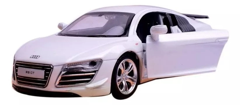 Coche modelo Audi R8 GT fundido a escala 1:32 con luz y sonido de MSZ