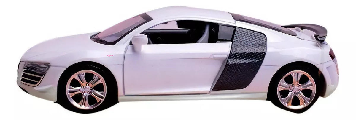 Coche modelo Audi R8 GT fundido a escala 1:32 con luz y sonido de MSZ