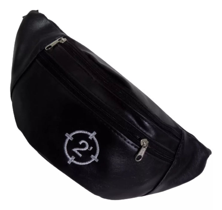 Riñonera 2-Minute Embroidered Leather Fanny Packs - Rocker's Choice for Ultimate Style and Convenience