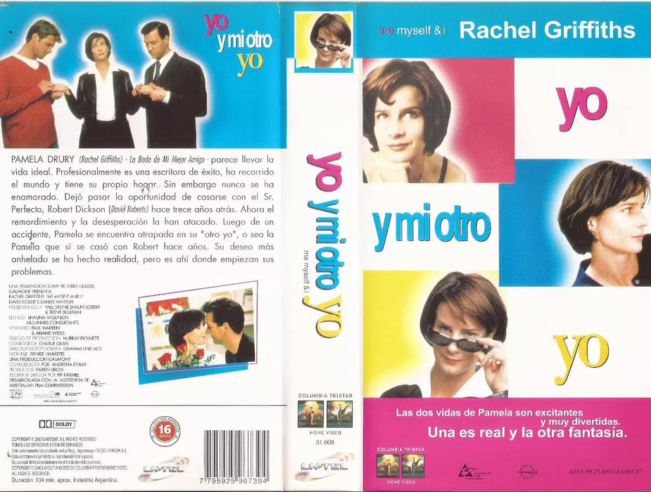 VHS Original Me, Myself & I (Yo Y Mi Otro Yo) - Rachel Griffiths, David Roberts, 1999