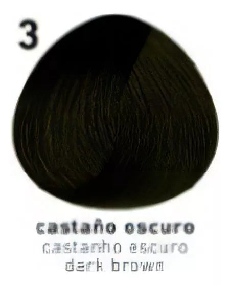 Fidelite Tintura Colormaster Cream Hair Dye - Dark Brown Shade 3 | Long-Lasting Color Brilliance & Coverage
