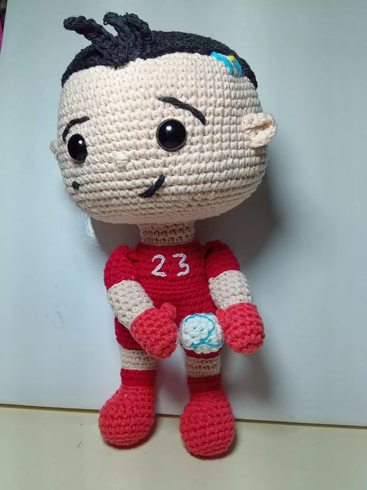 Crochet Dibu Martinez Soccer Player Doll - Handcrafted Argentina Team Selection Toy