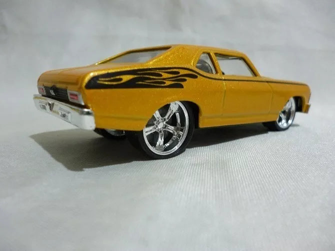 Hot Wheels 70 Chevy Nova Gold - J P Cars - G-Machines Series - 1/50 Scale - Collectible Die-Cast Model - 2007 Edition