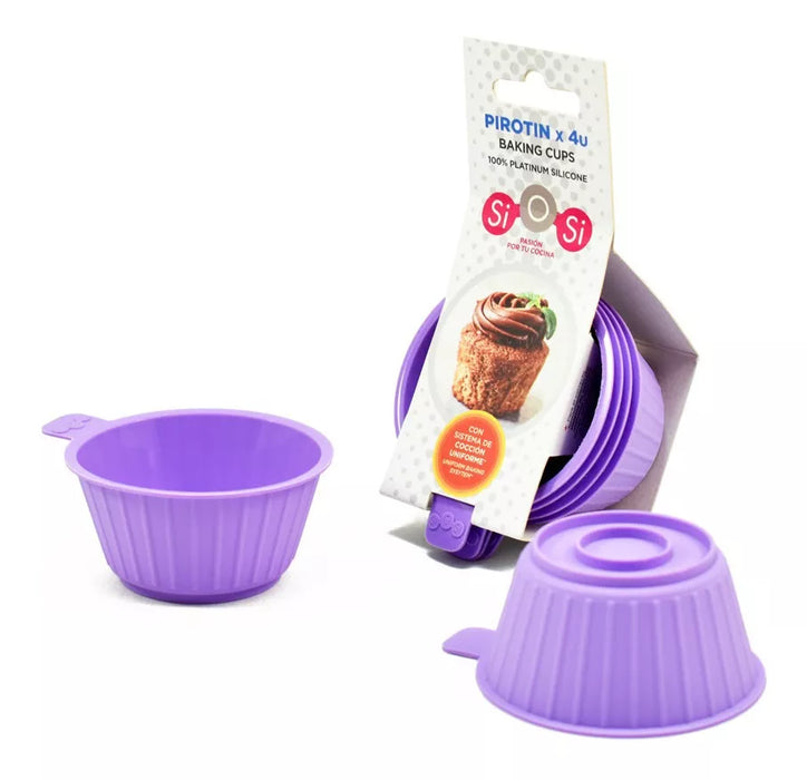 Silicone Cupcake Liners Set - Even Cooking System, Guaranteed Si or Si Quality