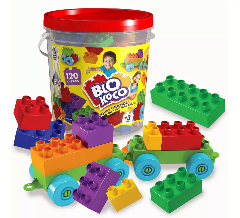 Rasti Blokoco Building Blocks Set: 120 Pieces for Creative Construction and Play