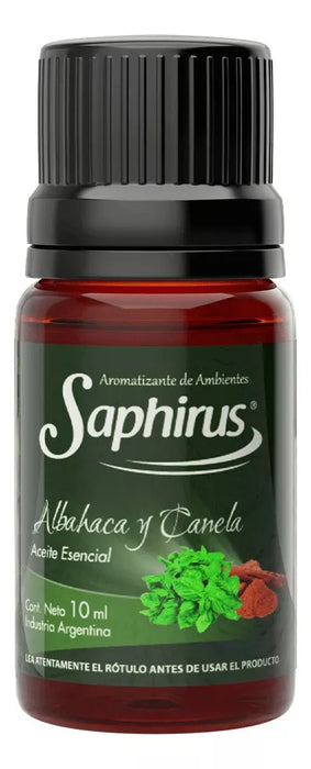 Aceite Esencial Saphirus 10ml | Aromaterapia Floral y Canela | Estimula la Mente