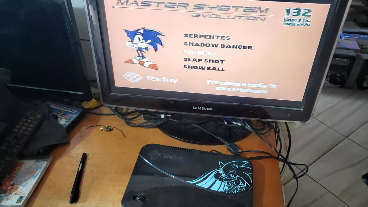 Master System Evolution Console - Device Only, 100% Working Condition - L155 - Retro Gaming Experience!