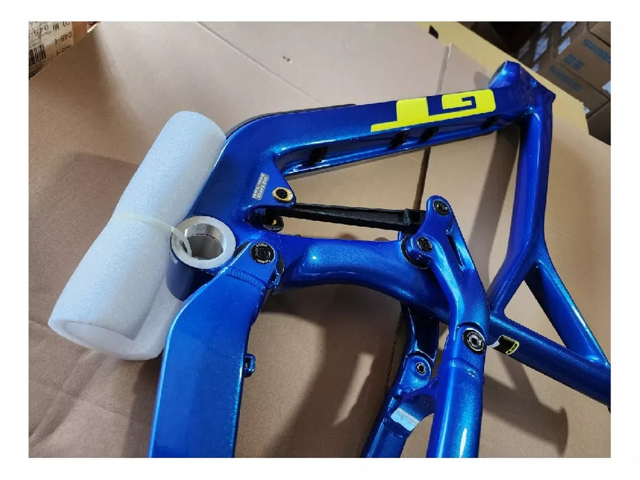 GT Force Carbon Frame 27.5" 2020 Blue & Yellow Mountain Bike | Lightweight & Durable Design