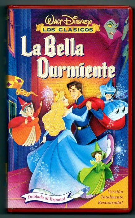 Película Retro Vintage VHS - Clásicos de Walt Disney - La Bella Durmiente - Película de Animación Retro