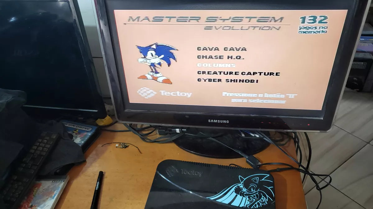 Master System Evolution Console - Device Only, 100% Working Condition - L155 - Retro Gaming Experience!