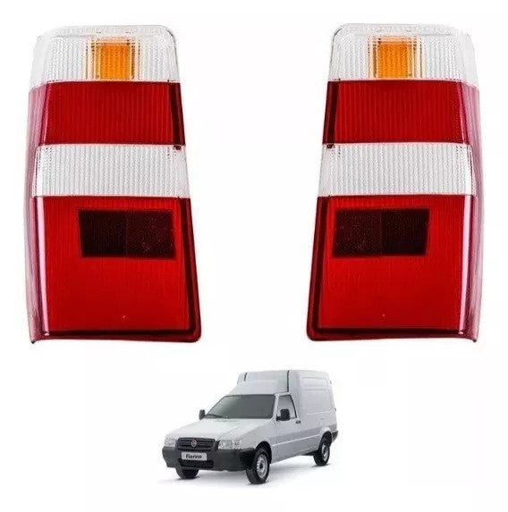 Fiat Rear Tail Light Lens Set for Fiorino Fire 2012 2013 2014 - High-Quality Replacement