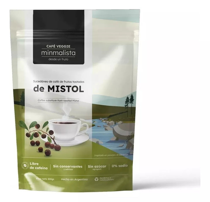 Café Veggie Mistol Coffee Substitute - 200 g | Caffeine-Free, Natural Coffee Alternative