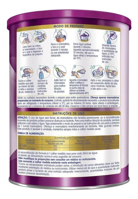 Nestlé Nan Comfort 2 Infant Formula Powder – 800g Can, Stage 2 for 6-12 Months, Gentle Nutrition