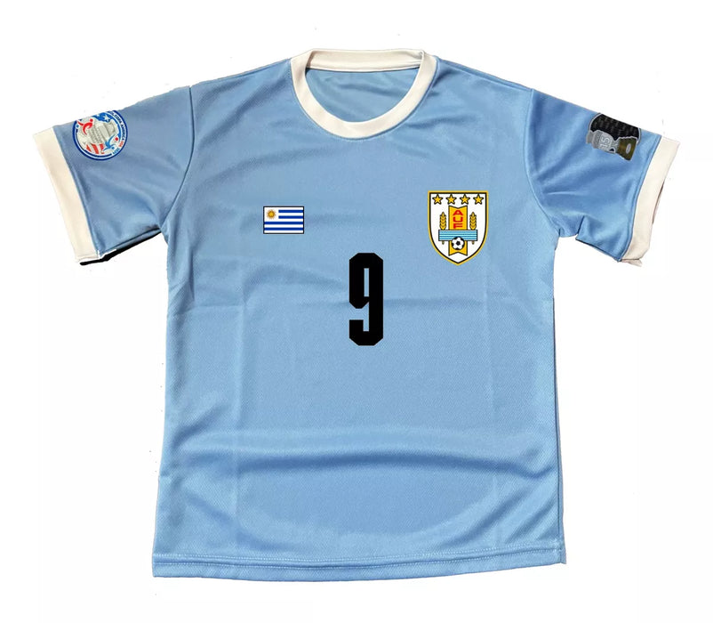 Uruguay Copa América USA 2024 Luis Suarez 9 T-Shirt - Official Soccer Merchandise