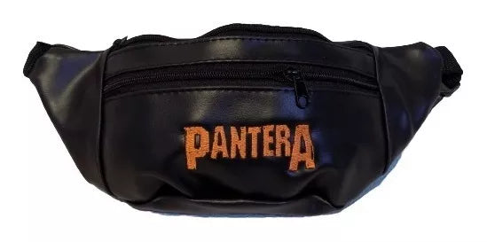 Embroidered Leather Rock Fanny Packs - Riñonera Pantera