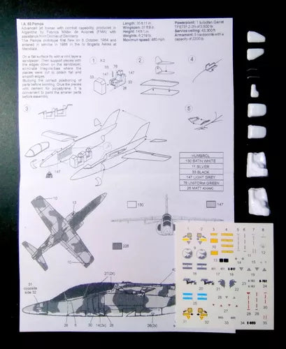 1982 Models: FMA IA 63 Pampa Aircraft Model Kit (1/72)