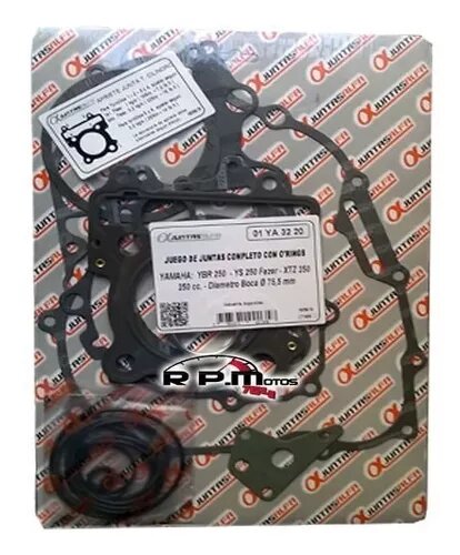 Alfa Complete Yamaha YBR 250 YS XTZ Gasket Set with O-rings - Premium Engine Seals for Motorcycles and ATVs