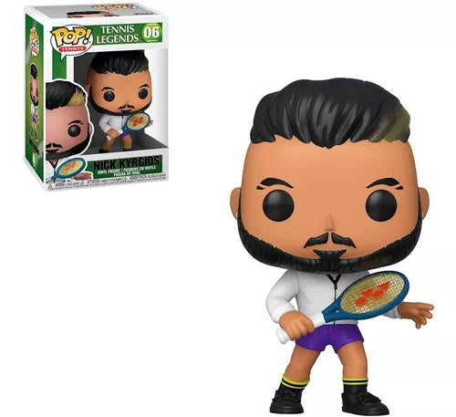 Funko Pop Original Tennis Legends Nick Kyrgios - Collectible Figure for Sports Fans and Collectors