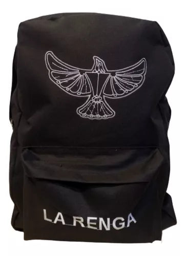 Mochila La Renga Embroidered Cordura Backpack - Rocker Chic Essential, Music Inspired