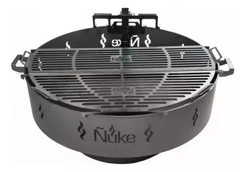 Ñuke 100 Fire Pit with Grills, Stake, Shovel, Poker, and Griddle