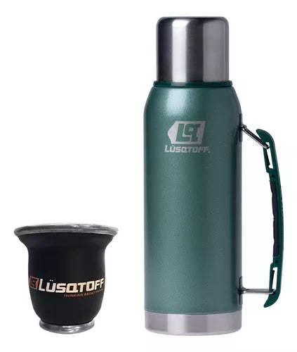 Lusqtoff 1L Stainless Steel Handle Thermos + Gift Mate Set