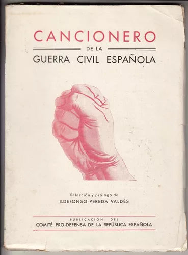 Rare 1937 Spanish Civil War Songbook by Pereda Valdes