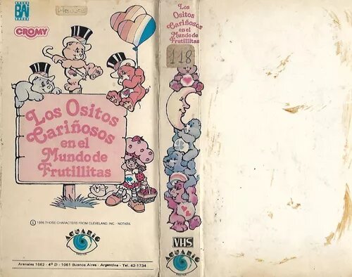 Acuario presents: The Care Bears in the World of Strawberry Shortcake VHS Cromy
