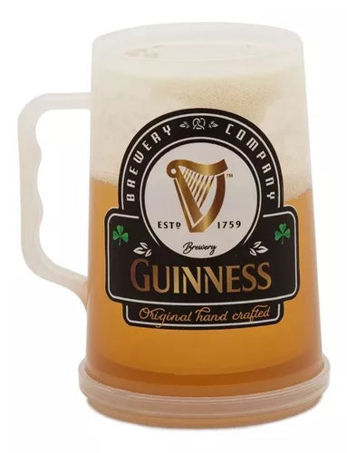 Vaso Chopp - Always Cold Beer and Fernet Mug with Built-in Cooling Gel | Guinnes 400 ml