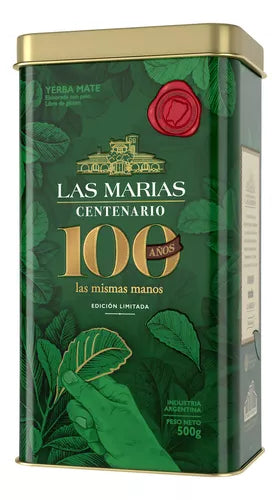 Las Marías Centenario Yerba Mate 500g + Spout Can - Special Selection, Gluten-Free