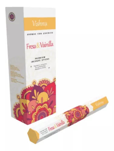 Vishnu Premium Incense Sticks - 6 Hexagonal Boxes | Imported from India | Long-Lasting Aromatherapy