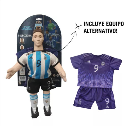 AFA Soccer Player Doll - Julian Alvarez | Official Argentine Football Collectible Figure