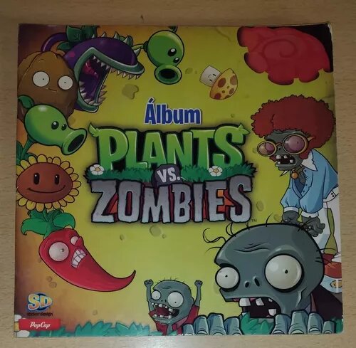 Plantas vs Zombies Sticker Album - Includes 32 Stuck Stickers
