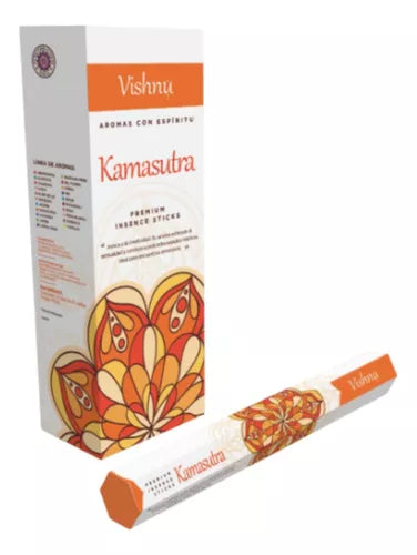 Vishnu Premium Incense Sticks - 6 Hexagonal Boxes | Imported from India | Long-Lasting Aromatherapy