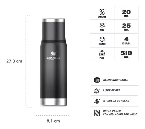 Stanley Adventure To-Go 750 mL with Pour-Through Lid - Stainless Steel Thermos