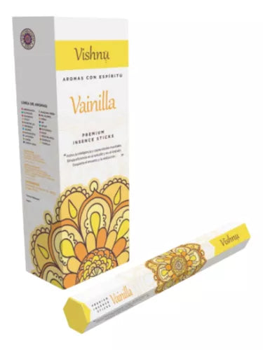 Vishnu Premium Incense Sticks - 6 Hexagonal Boxes | Imported from India | Long-Lasting Aromatherapy