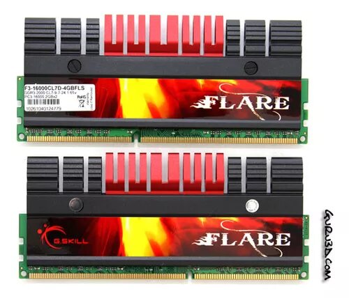 G.Skill Flare 2GB 1600 to 2333MHz OC Gamer RAM Memory (2 count)