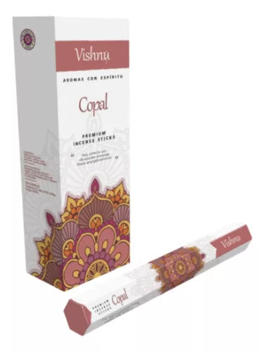 Vishnu Premium Incense Sticks - 6 Hexagonal Boxes | Imported from India | Long-Lasting Aromatherapy