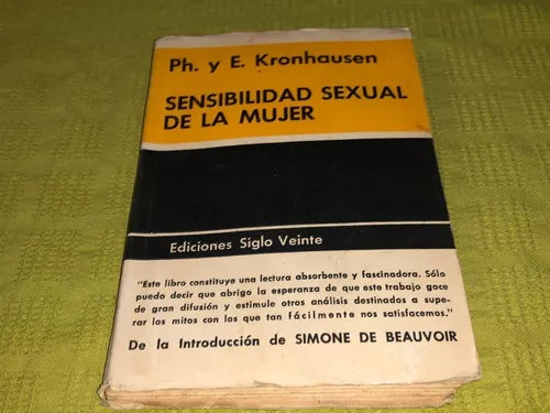 Sensibilidad Sexual De La Mujer - Ph. Y E. Kronhausen