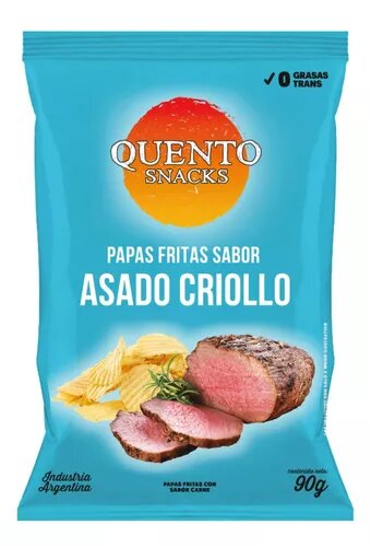 Quento Roasted Criollo Flavor Potato Chips - 90 g / 3.17 oz ea (18 count)