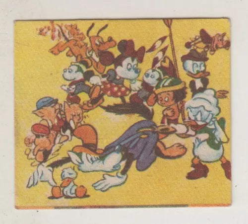 Disney 1954 Cinema Card Mickey with Other Disney Characters