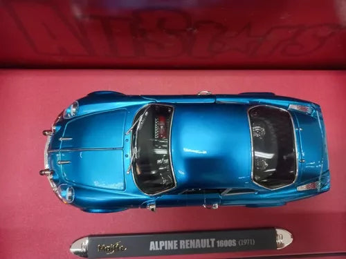 Maisto Renault Alpine 1600S Custom 1971 Model Car - 1:18 Scale Diecast Collectible - Metal & Plastic