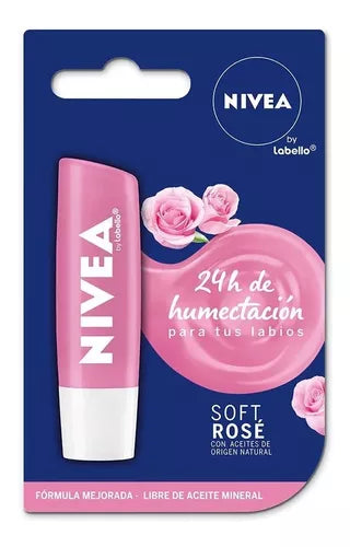 Nivea Soft Rosé Lip Balm - By Labello