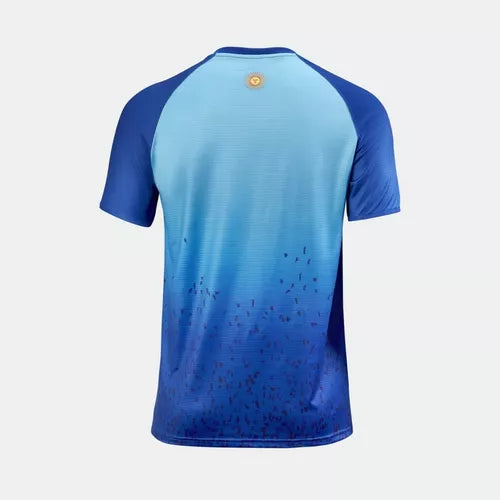 Remera Camiseta Voley Official Argentine Volleyball Team Shirt Lecoq Sportif With Short Sleeves 2023