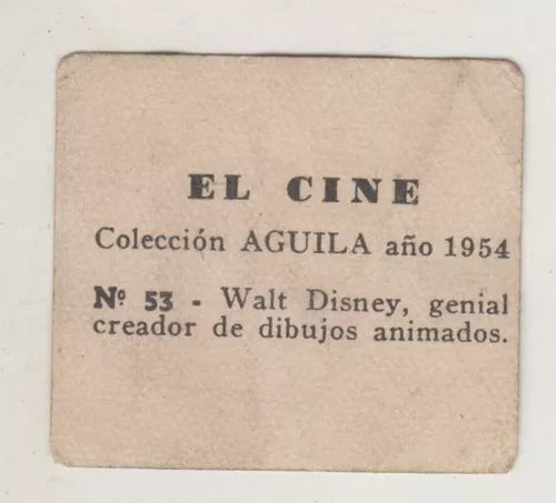 Unique 1954 Walt Disney Card