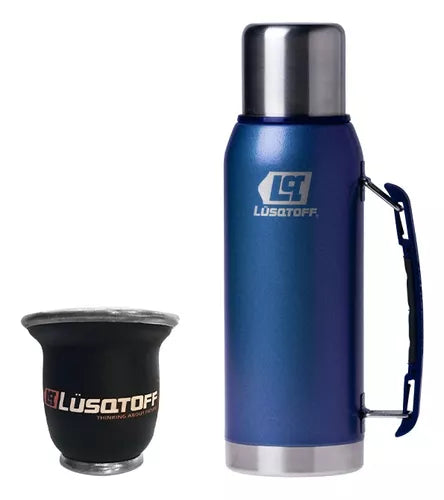 Lusqtoff 1L Stainless Steel Handle Thermos + Gift Mate Set
