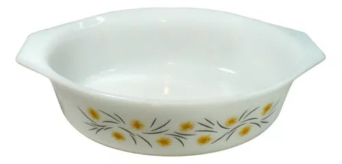 Rigopal Vintage Oval Font with Yellow Floral Deco - Classic Kitchen Decor