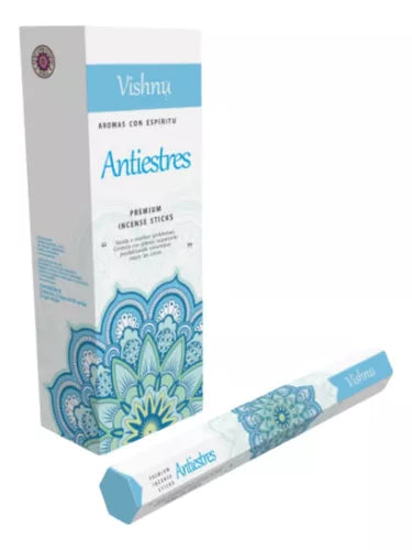 Vishnu Premium Incense Sticks - 6 Hexagonal Boxes | Imported from India | Long-Lasting Aromatherapy