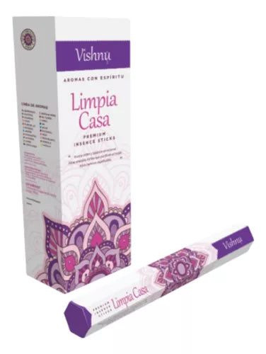 Vishnu Premium Incense Sticks - 6 Hexagonal Boxes | Imported from India | Long-Lasting Aromatherapy